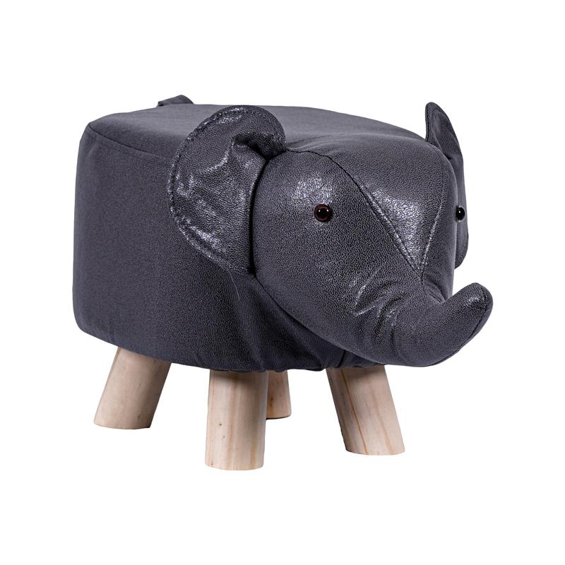 Διακοσμητικό Υφασμάτινο Σκαμπό Ελέφαντας