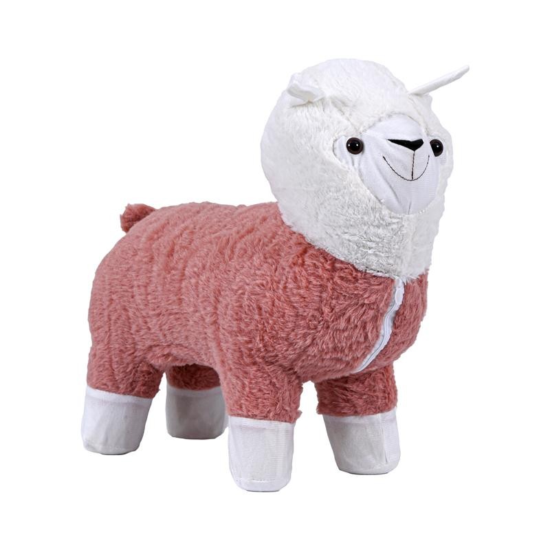 Διακοσμητικό Υφασμάτινο Σκαμπό Αλπακά