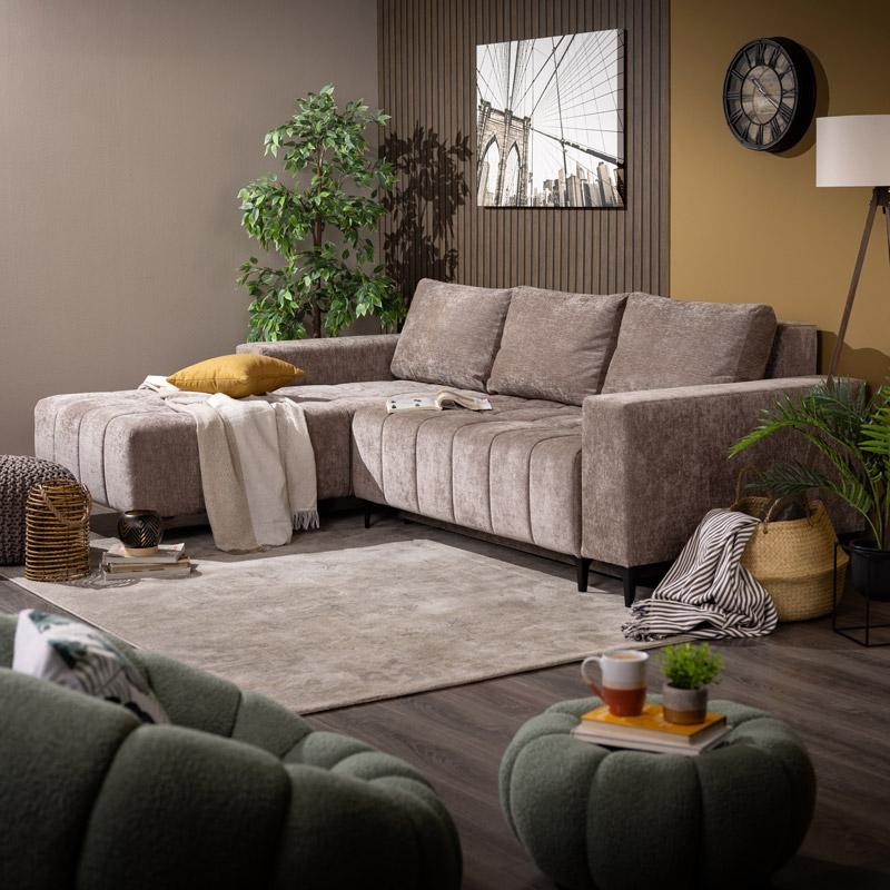 Γωνιακός Καναπές Κρεβάτι Αριστερή Γωνία Bogota