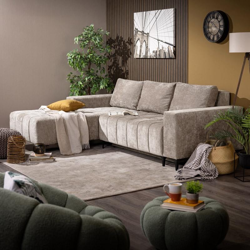 Γωνιακός Καναπές Κρεβάτι Αριστερή Γωνία Bogota