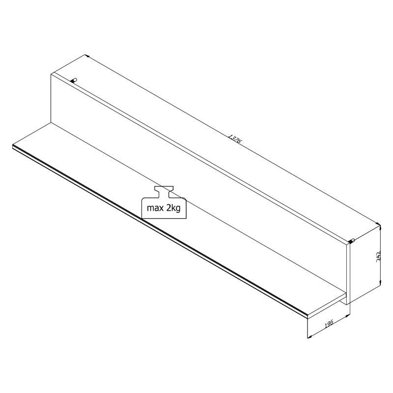 Ράφι Τοίχου Umbria
