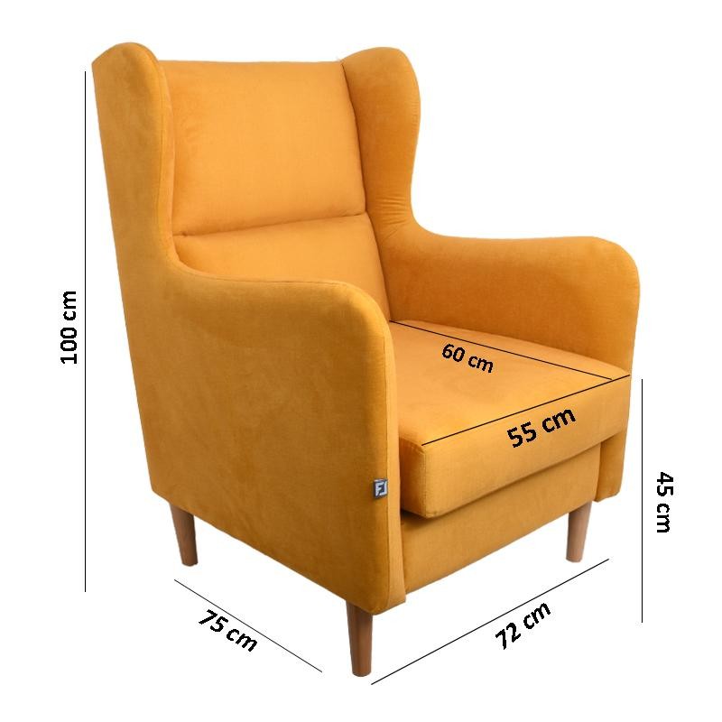 Πολυθρόνα Anais Μουσταρδί