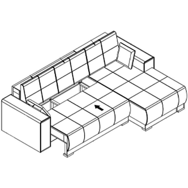 Καναπές Figo Δεξιά Γωνία