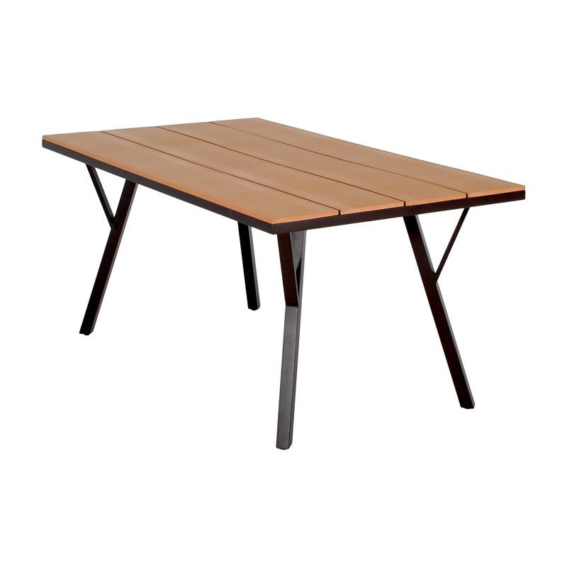 Μεταλλικό Τραπέζι  Κήπου  FL6514 Με Επιφάνεια Polywood